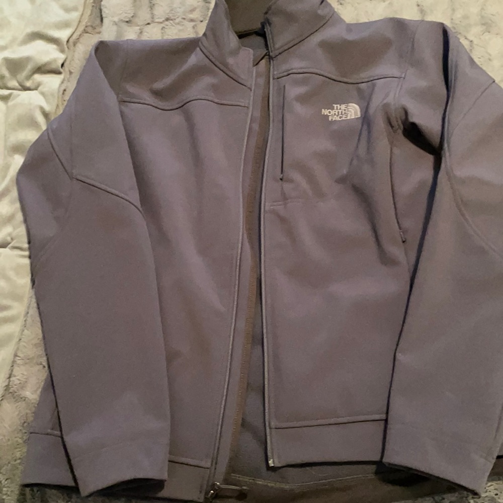 Muted purple North Face jacket.